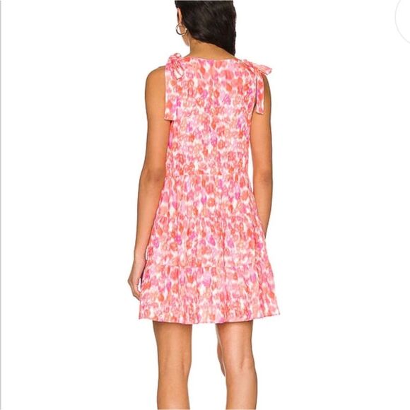 REVOLVE X Amanda Uprichard Pruitt Rosato Tiered Mini Dress Flowy SZ M Resort - Picture 2 of 16